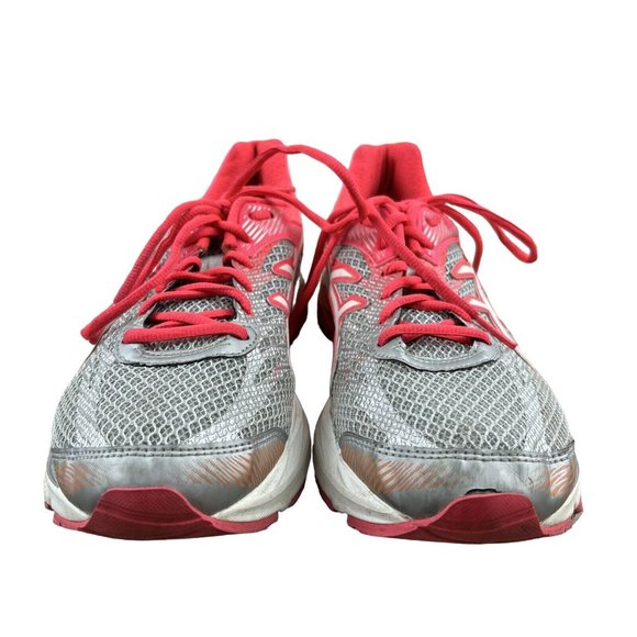 ASICS Women's Gel Flux 4 Grey Pink Running Shoes T764N Size 10 - Picture 2 of 11